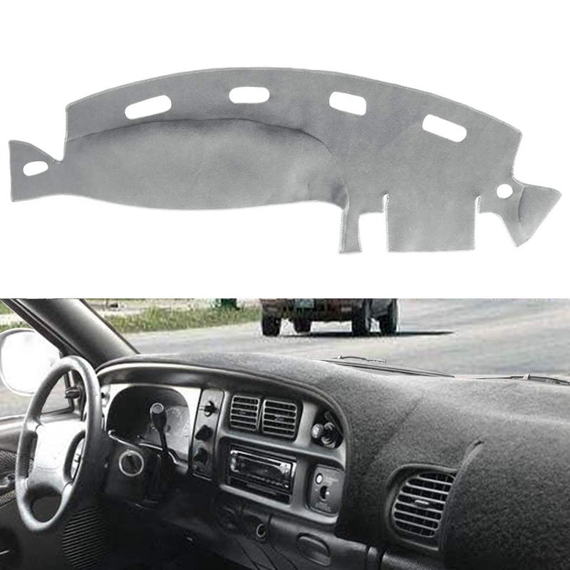 AKMOTOR Dash Cover Dashboard Cover Mat Pad for Dodge Ram 1998 1999 2000 2001 (Dark Gray) Y21 - Image 1